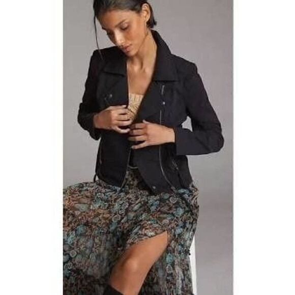 Marrakech Faux Gray Suede Moto Jacket - Picture 2 of 9